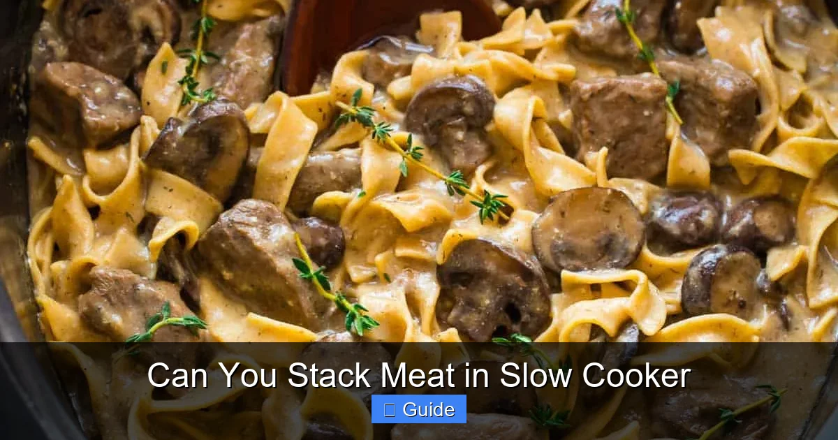Can You Stack Meat in Slow Cooker