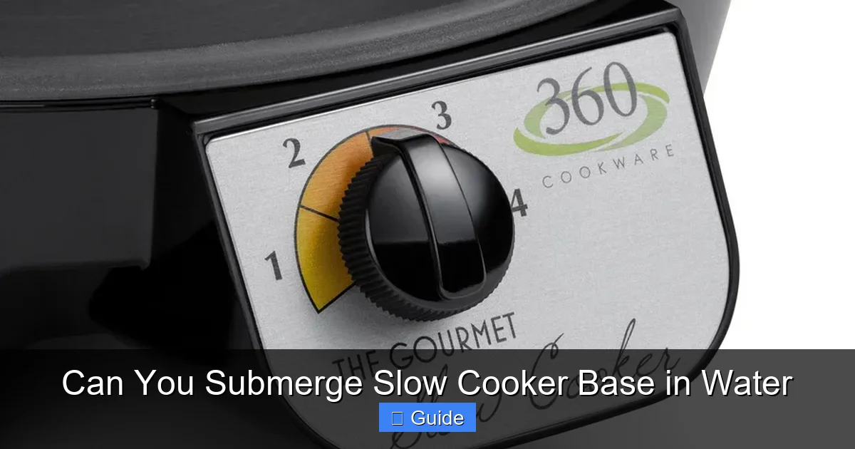 Can You Submerge Slow Cooker Base in Water