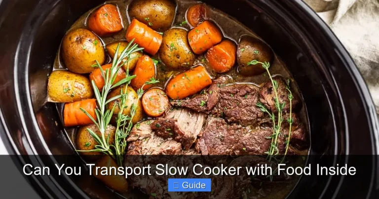 Can You Transport Slow Cooker with Food Inside