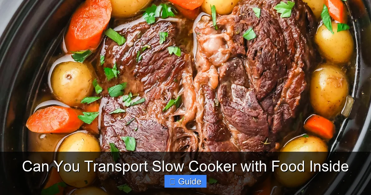 Can You Transport Slow Cooker with Food Inside