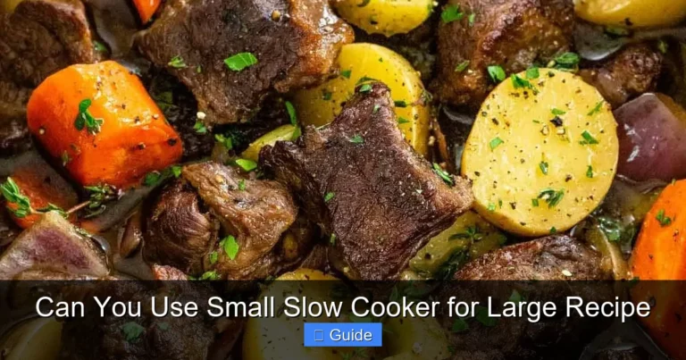 Can You Use Small Slow Cooker for Large Recipe