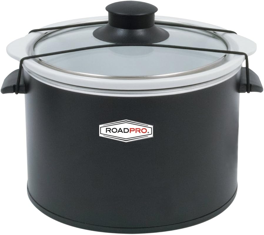 RoadPro 1.5 Quart 12V Slow Cooker: Ideal for Auto Travel, Car, and Tru