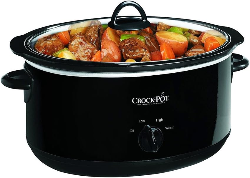 Crock-Pot 8-Quart Manual Slow Cooker, Removable Stoneware with Warming