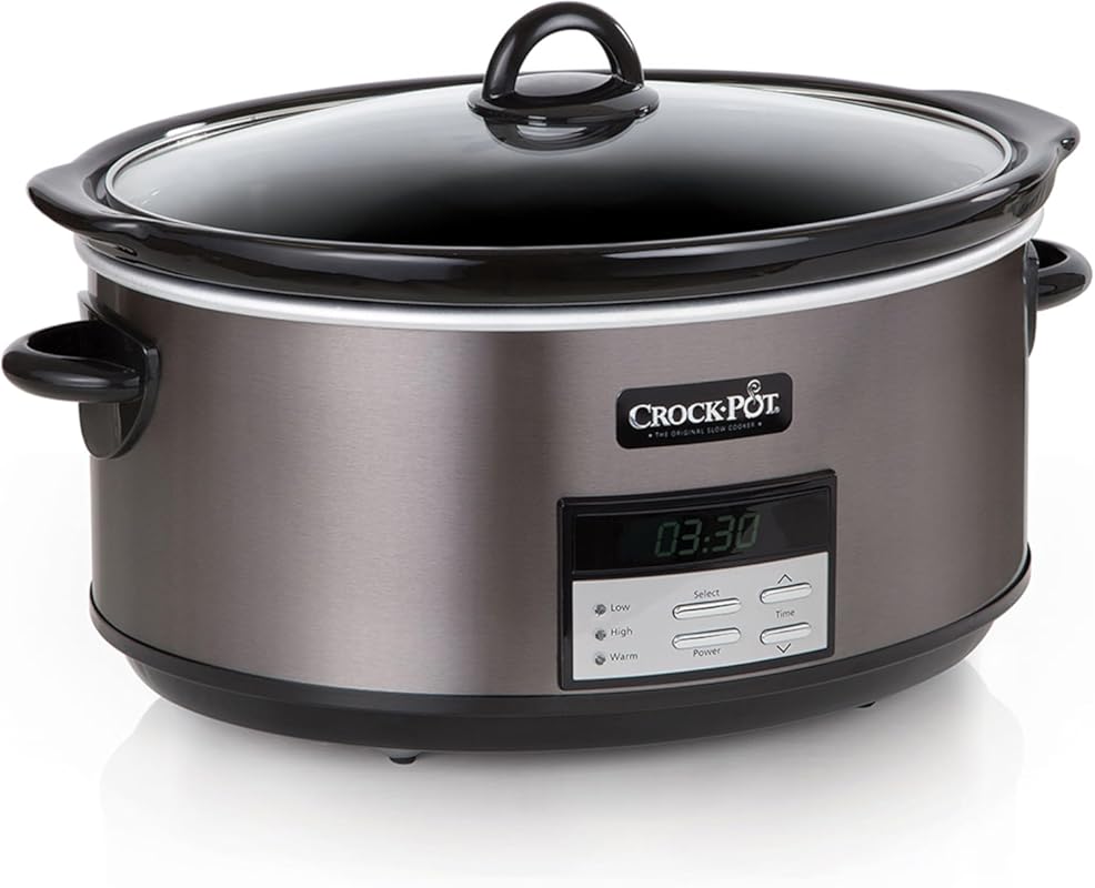 Crock-Pot 8-Quart Programmable Slow Cooker with Auto Warm, Ideal for A