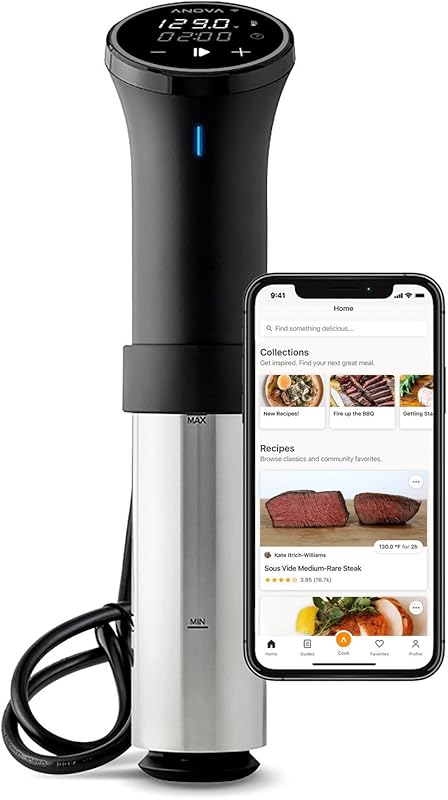 Anova Culinary Sous Vide Precision Cooker 3.0, a Powerful 1100 Watt Wi
