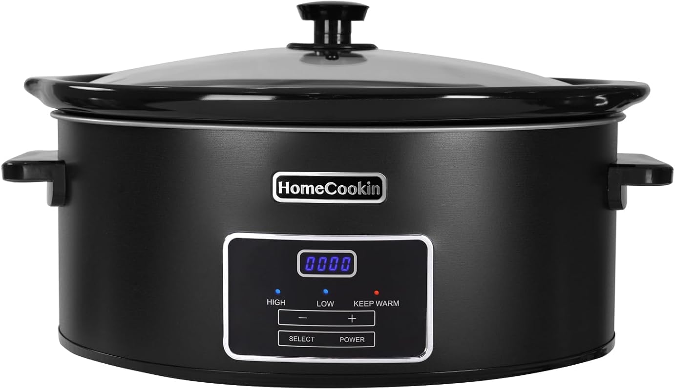 HOMECOOKIN 8 Quart Programmable Slow Cooker, Kitchen Appliances, Perfe