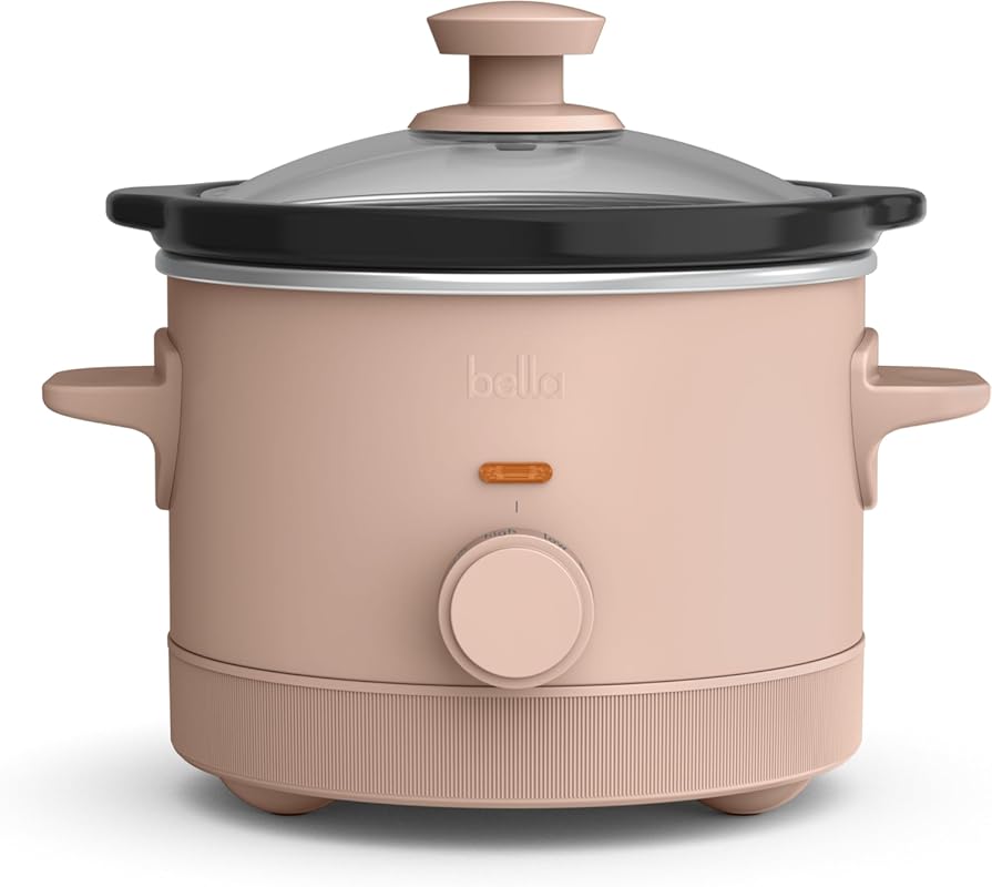 Bella 1.5 Qt Slow Cooker: 3 Heat Manual Control, Ceramic Nonstick Ston