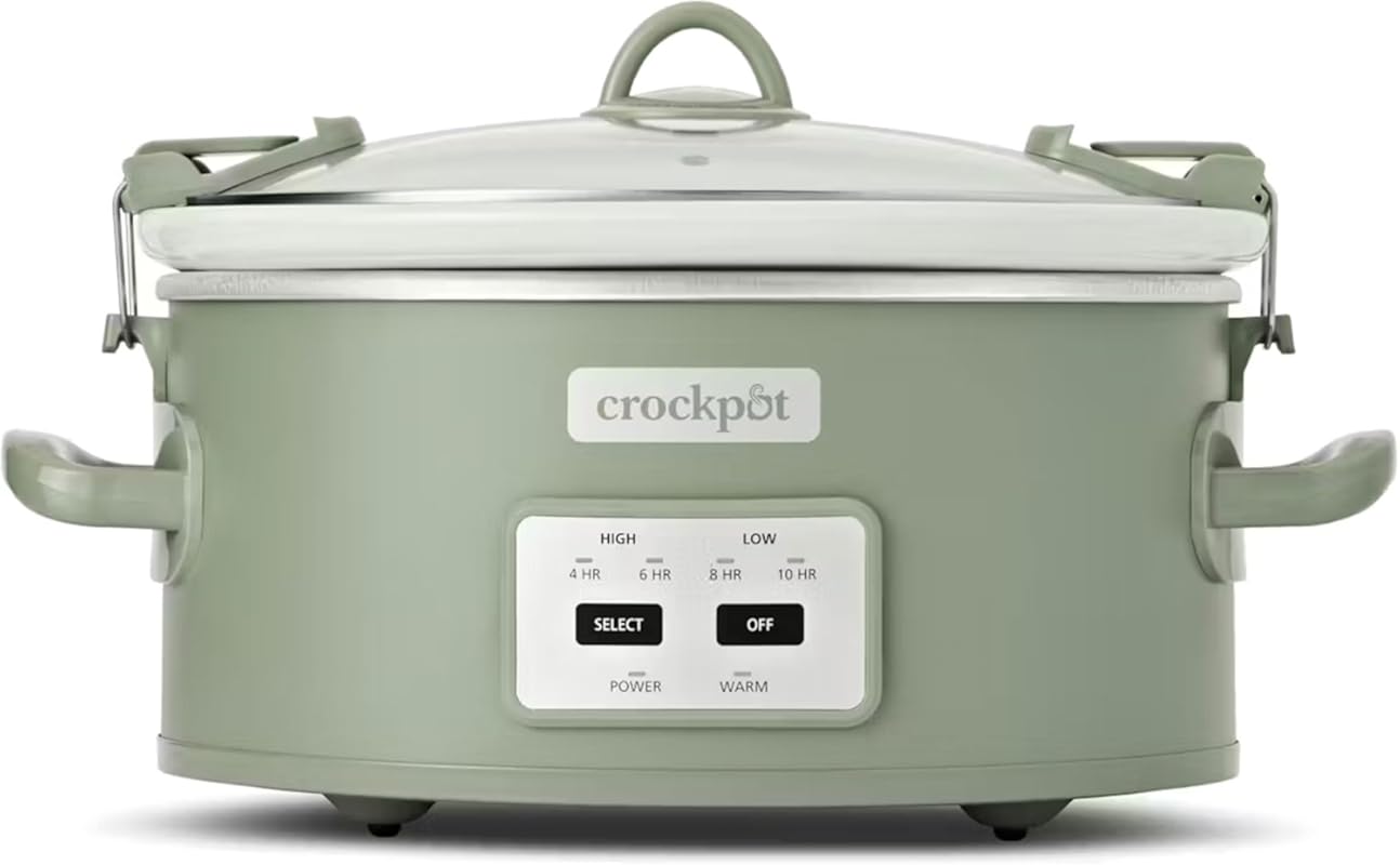 Crock-Pot 6 Quart Cook and Carry Programmable Slow Cooker with Locking