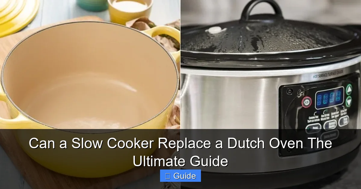 Can a Slow Cooker Replace a Dutch Oven The Ultimate Guide