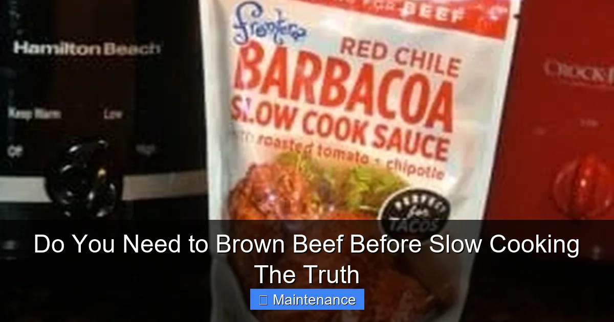 Do You Need to Brown Beef Before Slow Cooking The Truth