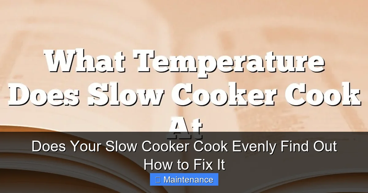 Does Your Slow Cooker Cook Evenly Find Out How to Fix It