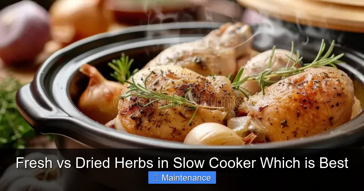 Fresh vs Dried Herbs in Slow Cooker Which is Best
