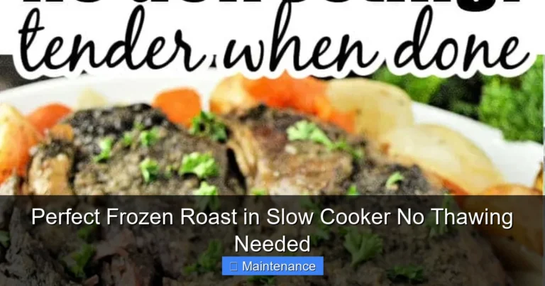 Perfect Frozen Roast in Slow Cooker No Thawing Needed
