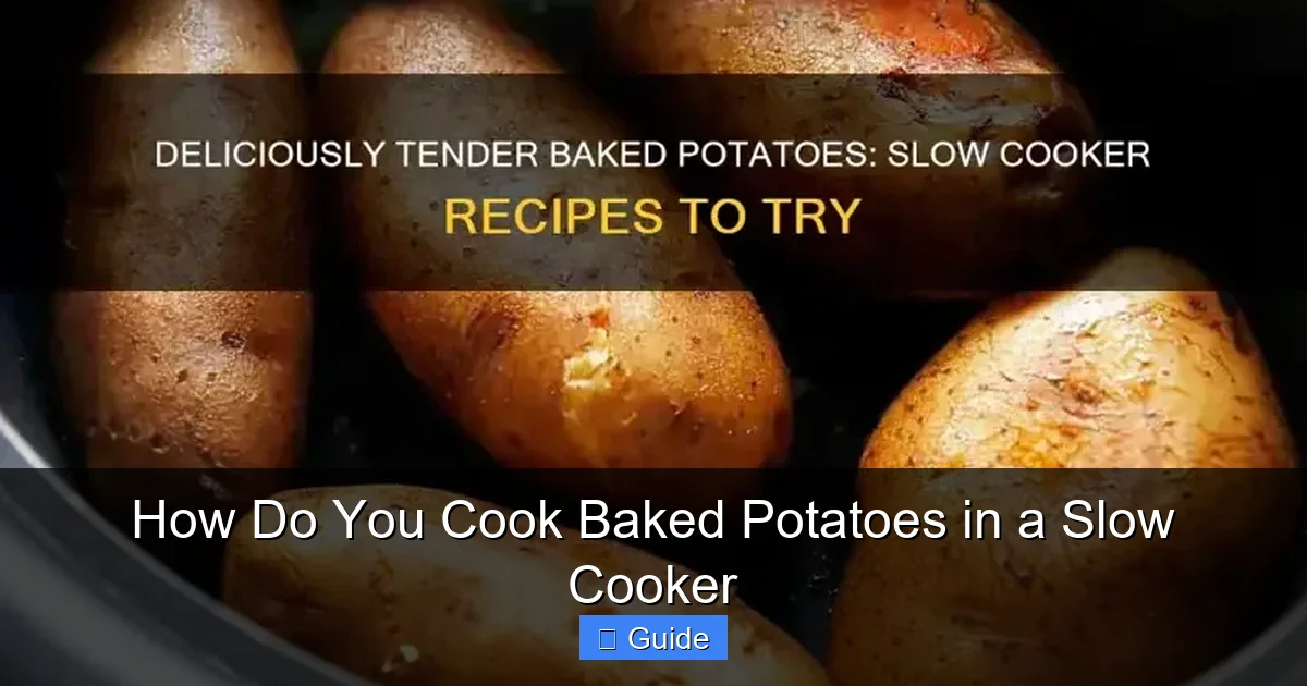 How Do You Cook Baked Potatoes in a Slow Cooker