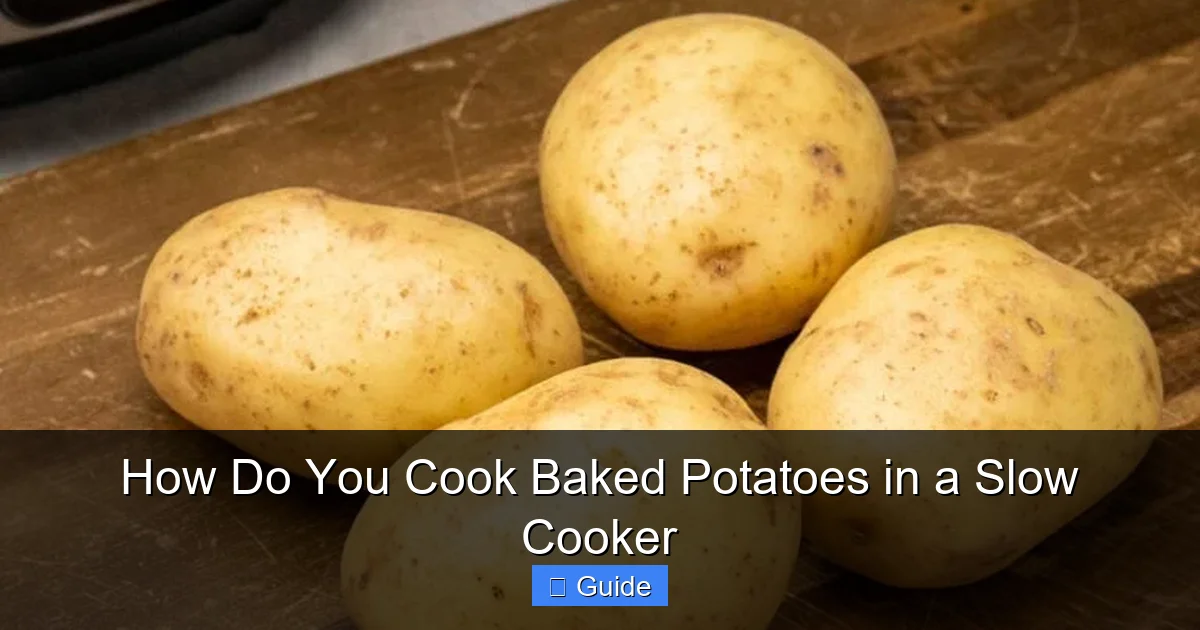 How Do You Cook Baked Potatoes in a Slow Cooker