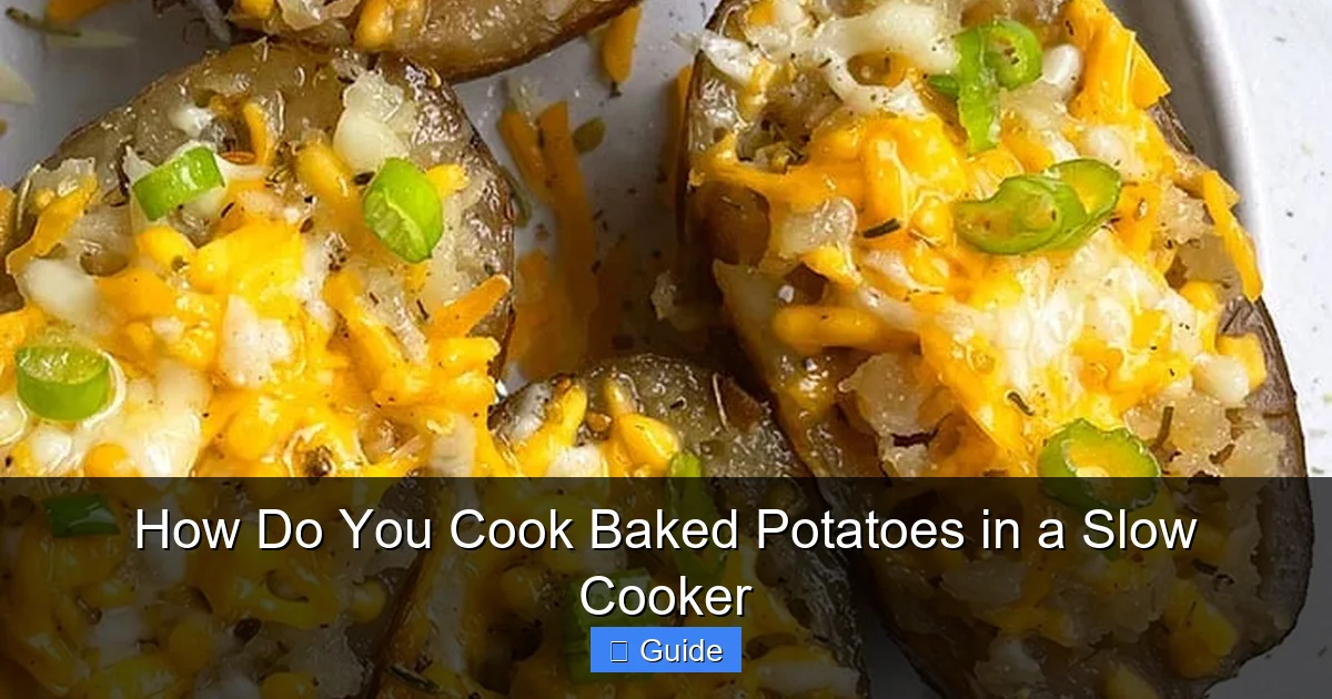How Do You Cook Baked Potatoes in a Slow Cooker