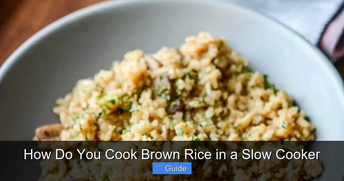 How Do You Cook Brown Rice in a Slow Cooker