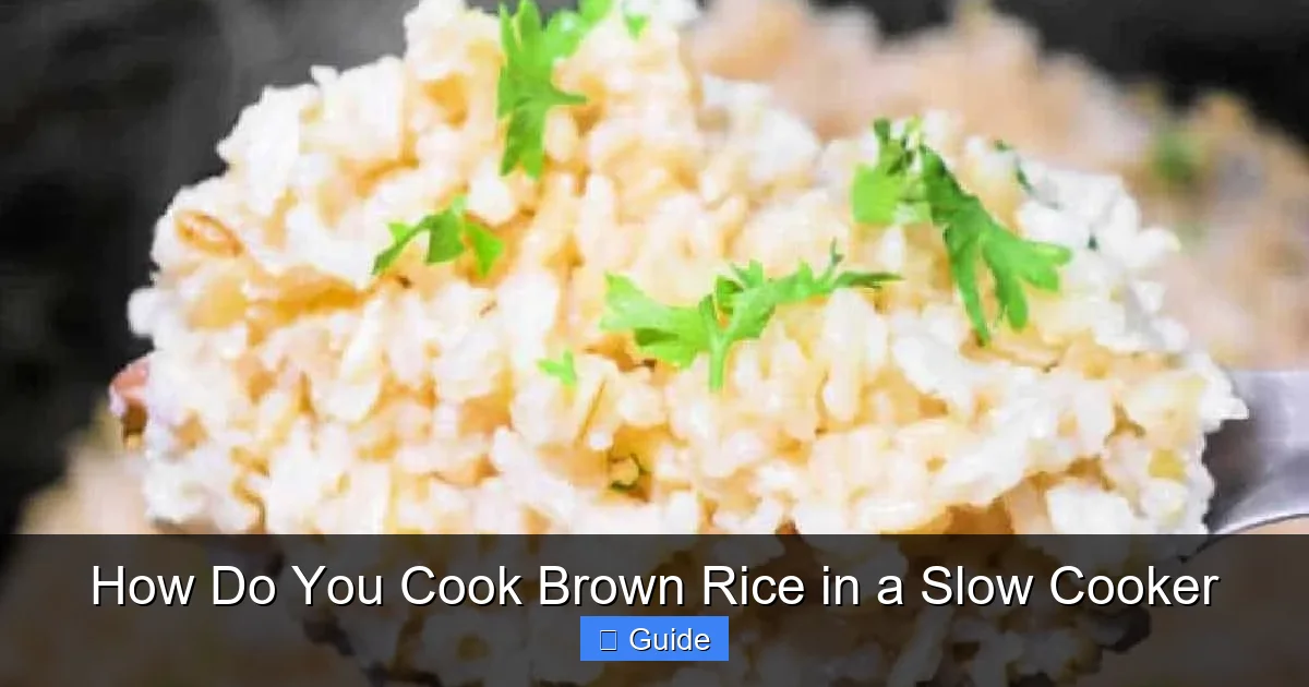 How Do You Cook Brown Rice in a Slow Cooker