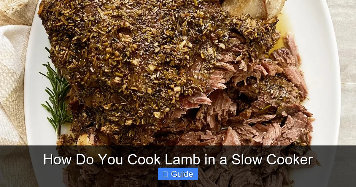How Do You Cook Lamb in a Slow Cooker
