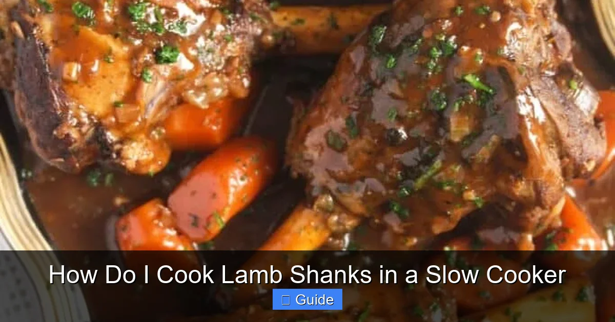 How Do I Cook Lamb Shanks in a Slow Cooker