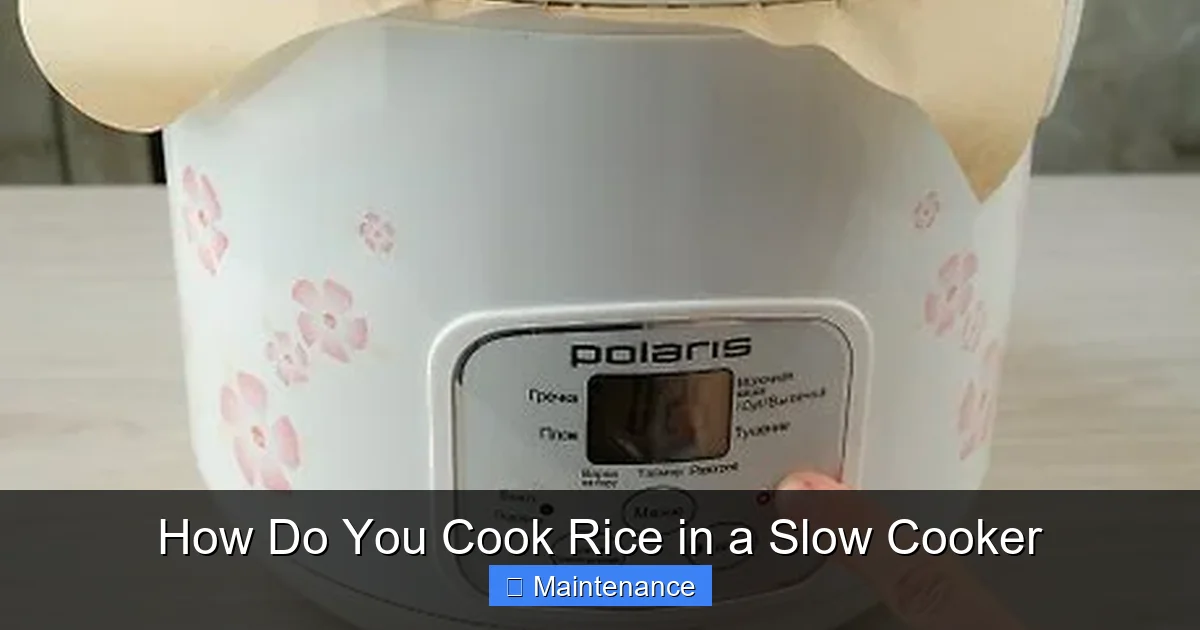 How Do You Cook Rice in a Slow Cooker