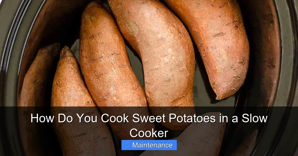 How Do You Cook Sweet Potatoes in a Slow Cooker