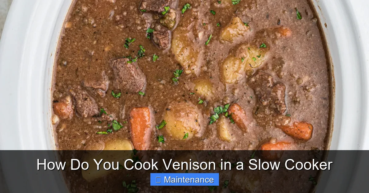 How Do You Cook Venison in a Slow Cooker
