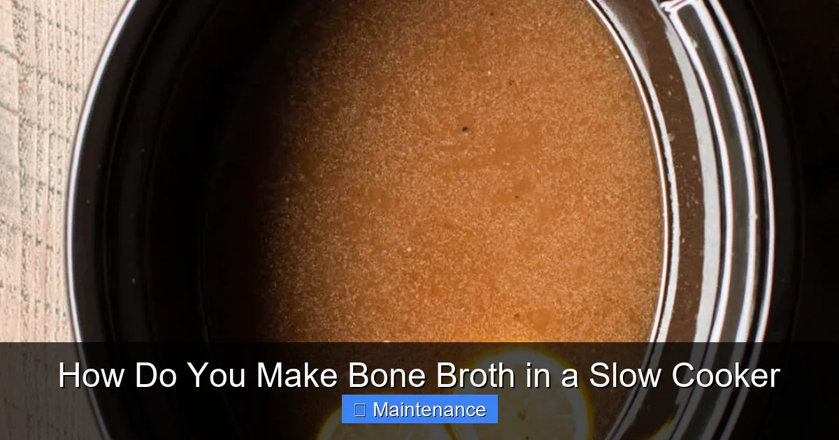 How Do You Make Bone Broth in a Slow Cooker