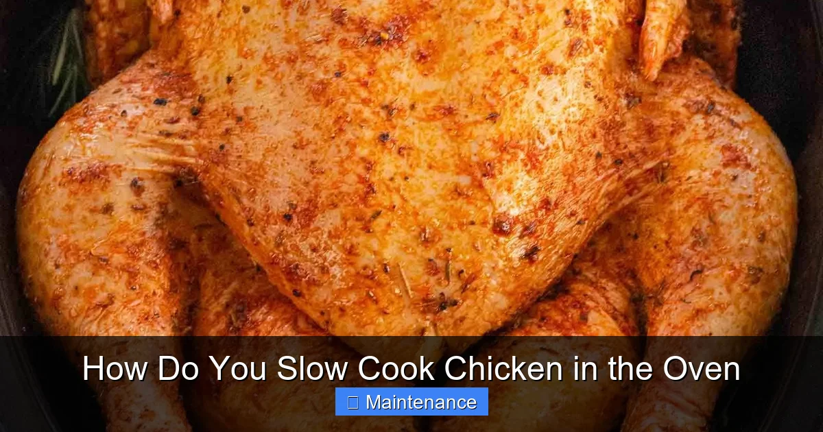 How Do You Slow Cook Chicken in the Oven