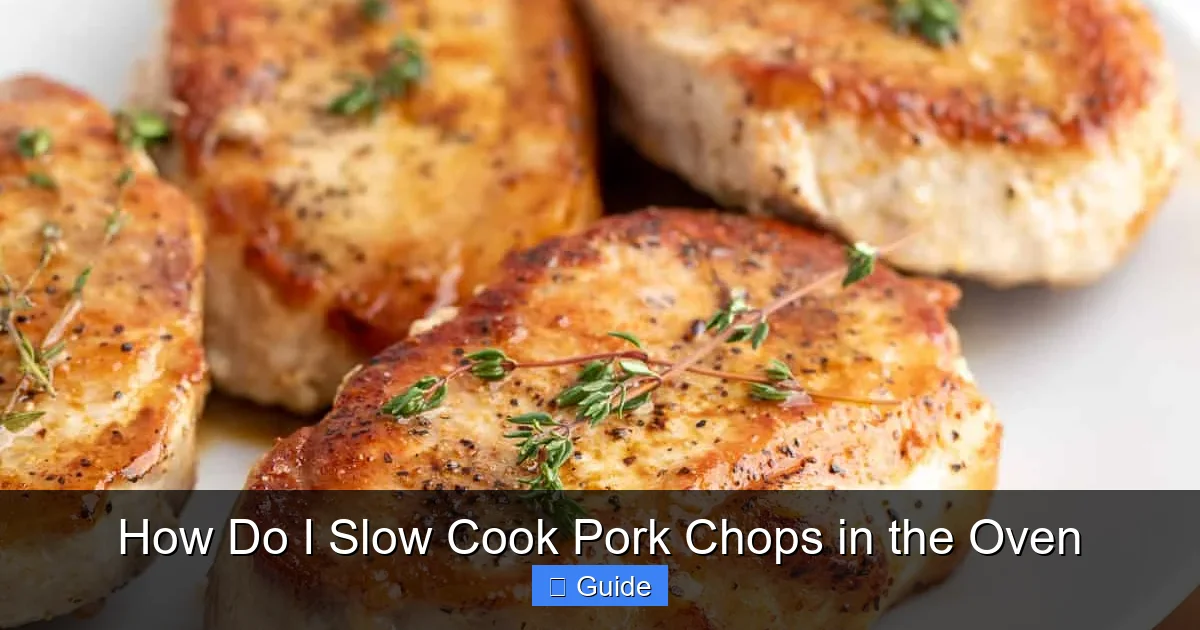 How Do I Slow Cook Pork Chops in the Oven