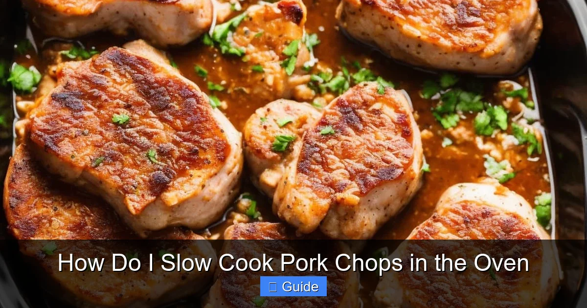 How Do I Slow Cook Pork Chops in the Oven