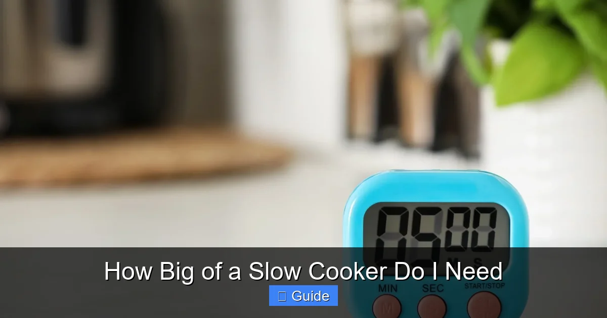 How Big of a Slow Cooker Do I Need