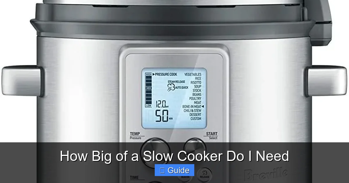 How Big of a Slow Cooker Do I Need
