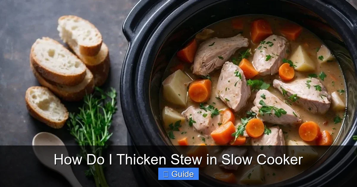 How Do I Thicken Stew in Slow Cooker