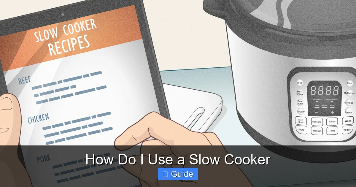How Do I Use a Slow Cooker