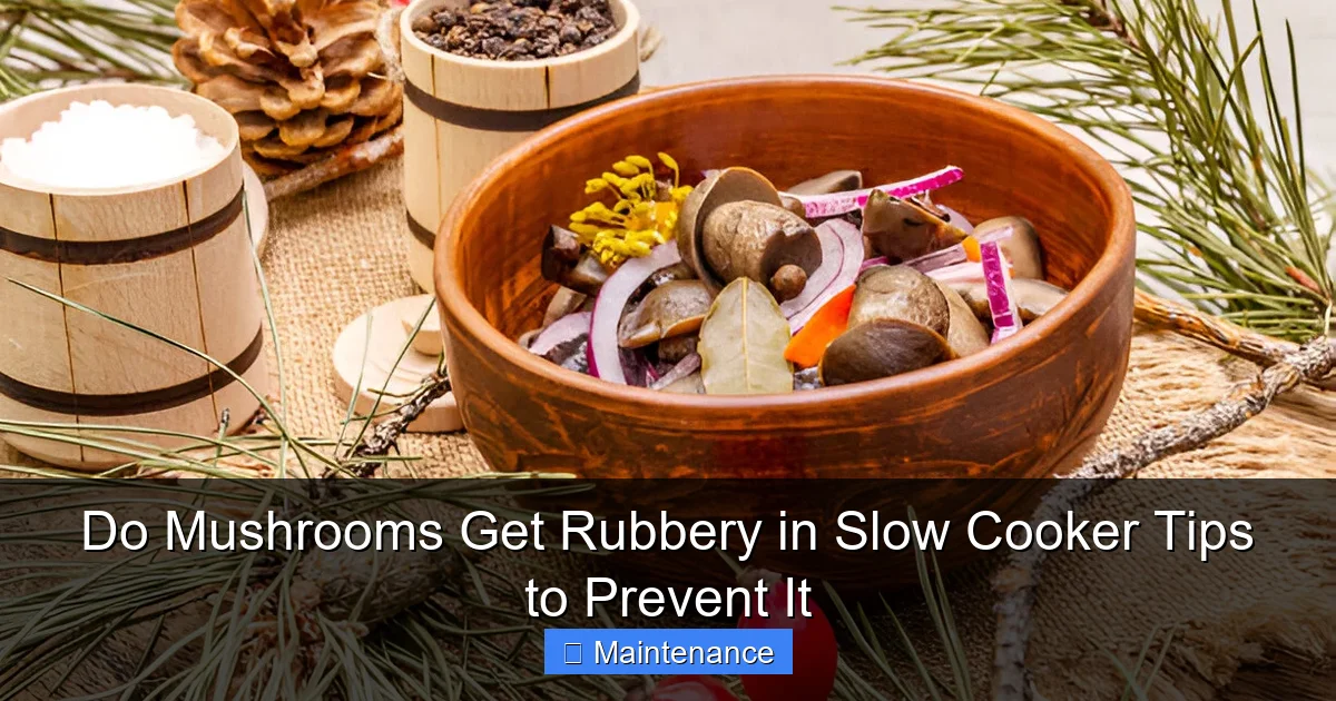 Do Mushrooms Get Rubbery in Slow Cooker Tips to Prevent It