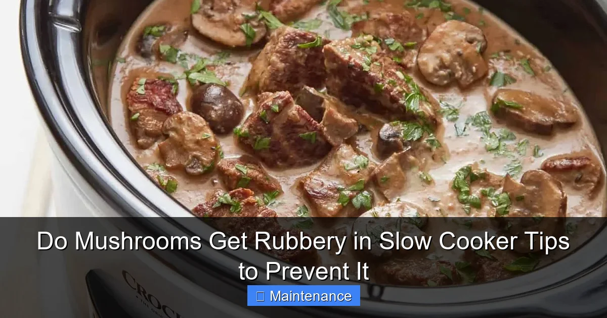 Do Mushrooms Get Rubbery in Slow Cooker Tips to Prevent It