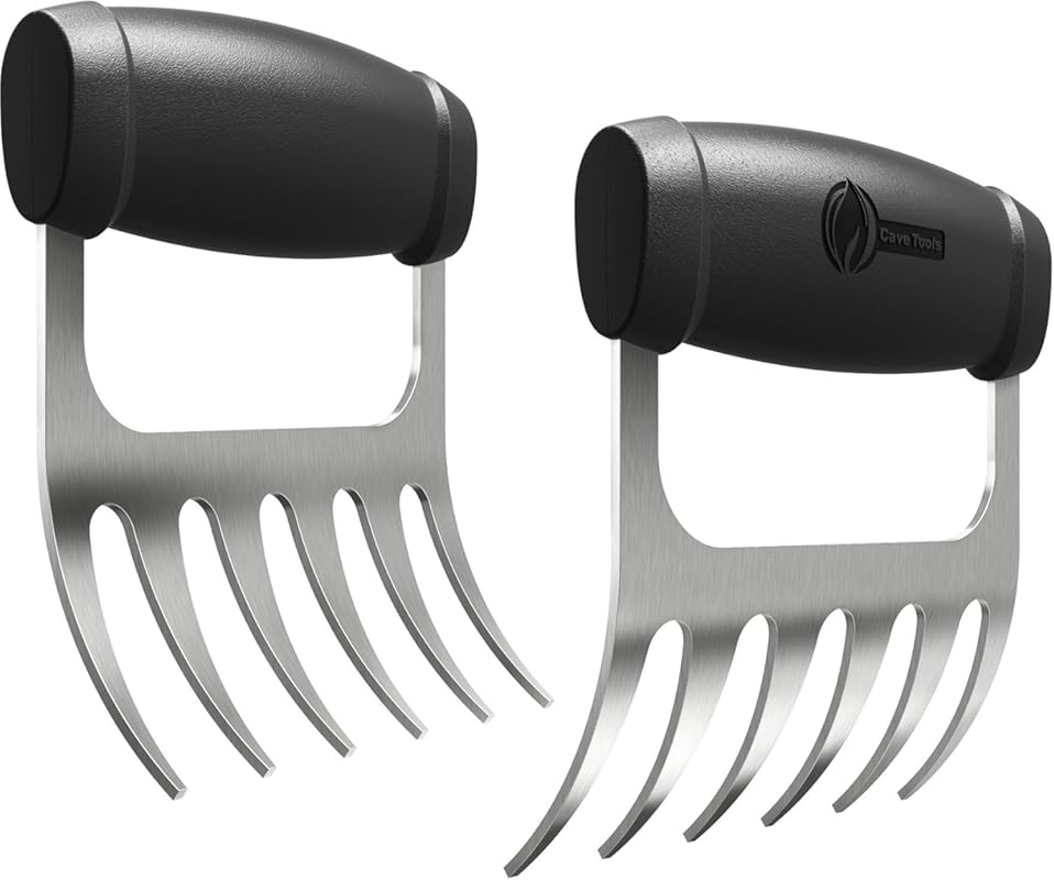 Cave Tools Metal Meat Claws: Shred Pulled Pork, Chicken, Turkey, Beef 