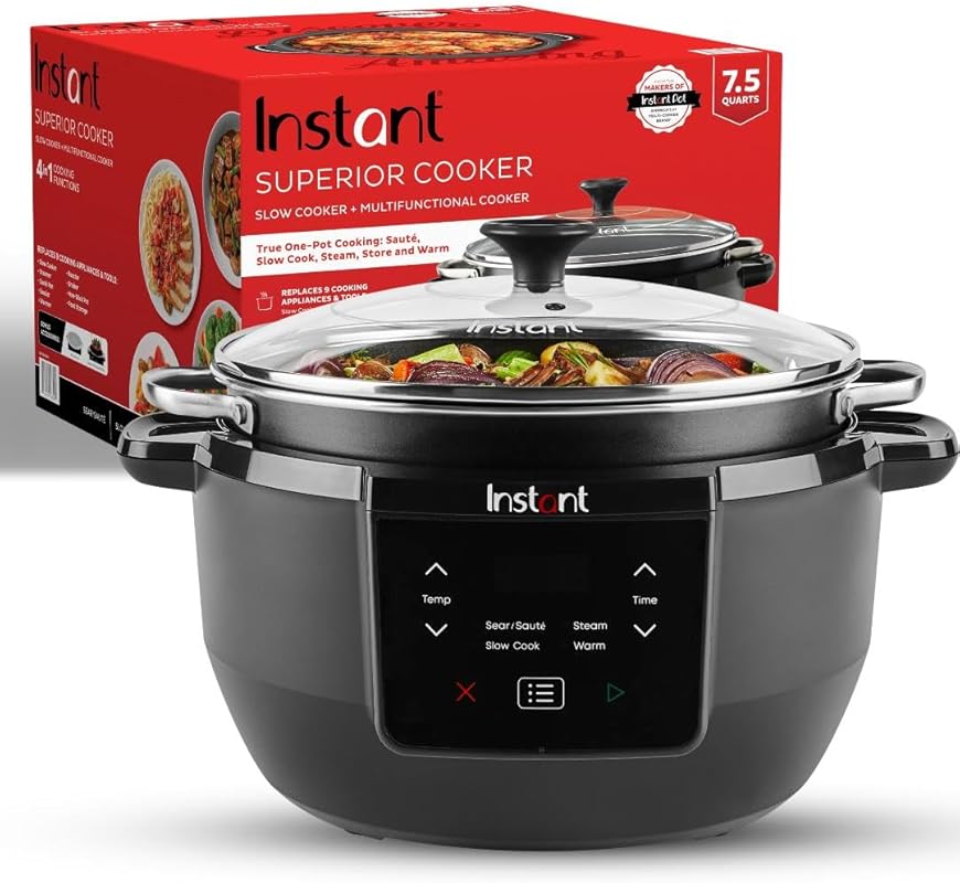 Instant Pot 7.5QT Multicooker: Slow Cooks, Roasts, Sears, Sauté, Steam