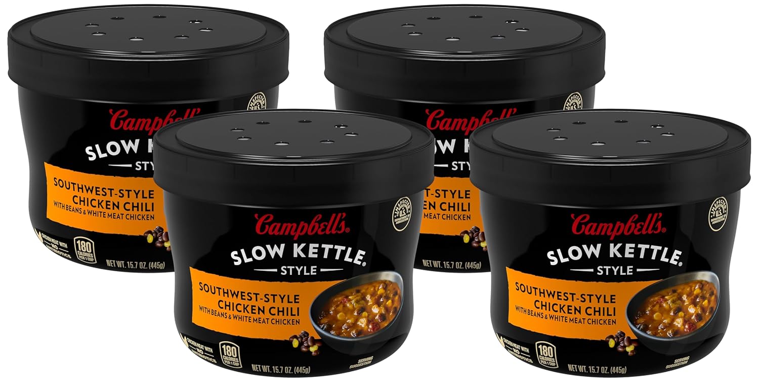 Campbell's Southwest-Style Chicken Chili with Beans, 15.7 oz: A Rich a