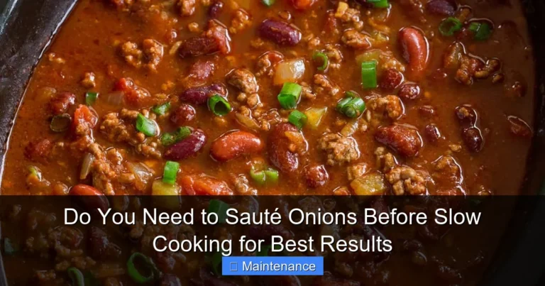 Do You Need to Sauté Onions Before Slow Cooking for Best Results