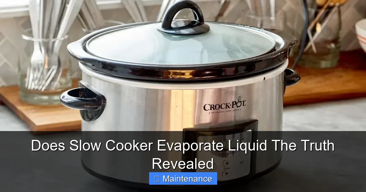 Does Slow Cooker Evaporate Liquid The Truth Revealed